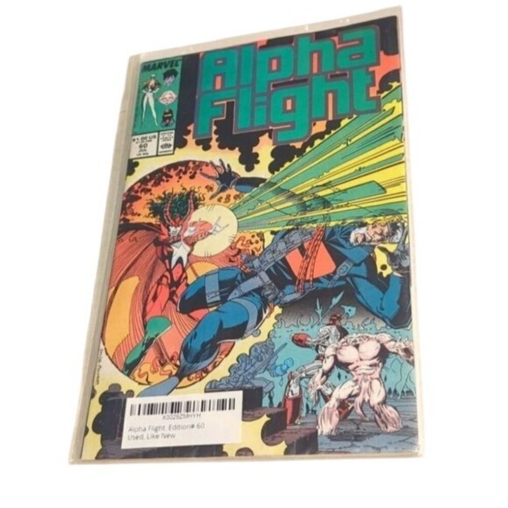 Alpha Flight Edition #60 Marvel Comic Book 1988 Bagged & Boarded Superheroes
